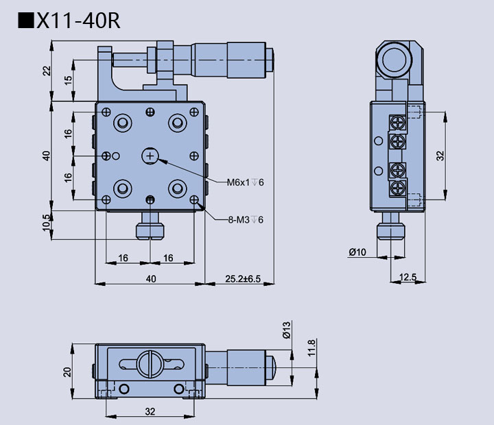 一维直线调整架 X11-40(图11)