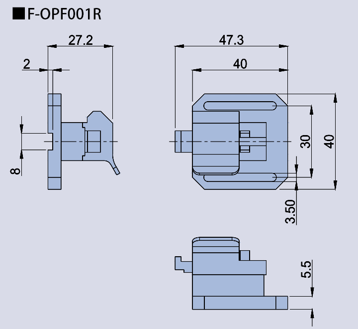 光纤夹具 F-OPF001(图3)