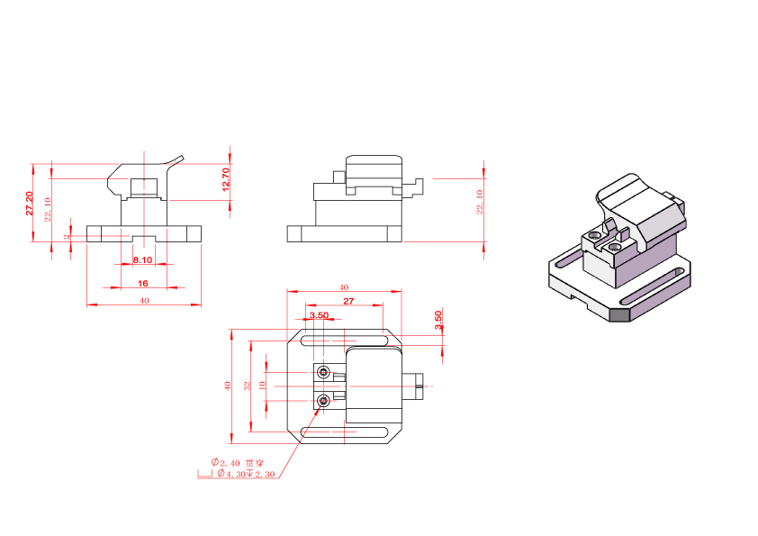 光纤夹具 F-OPF001(图4)