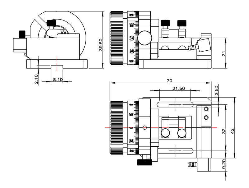 旋转光纤夹具 F-OPF002L(图2)